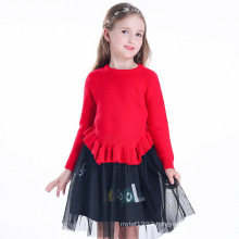Cute Style Fashion Children Dress Knitting splicing Girls Dress